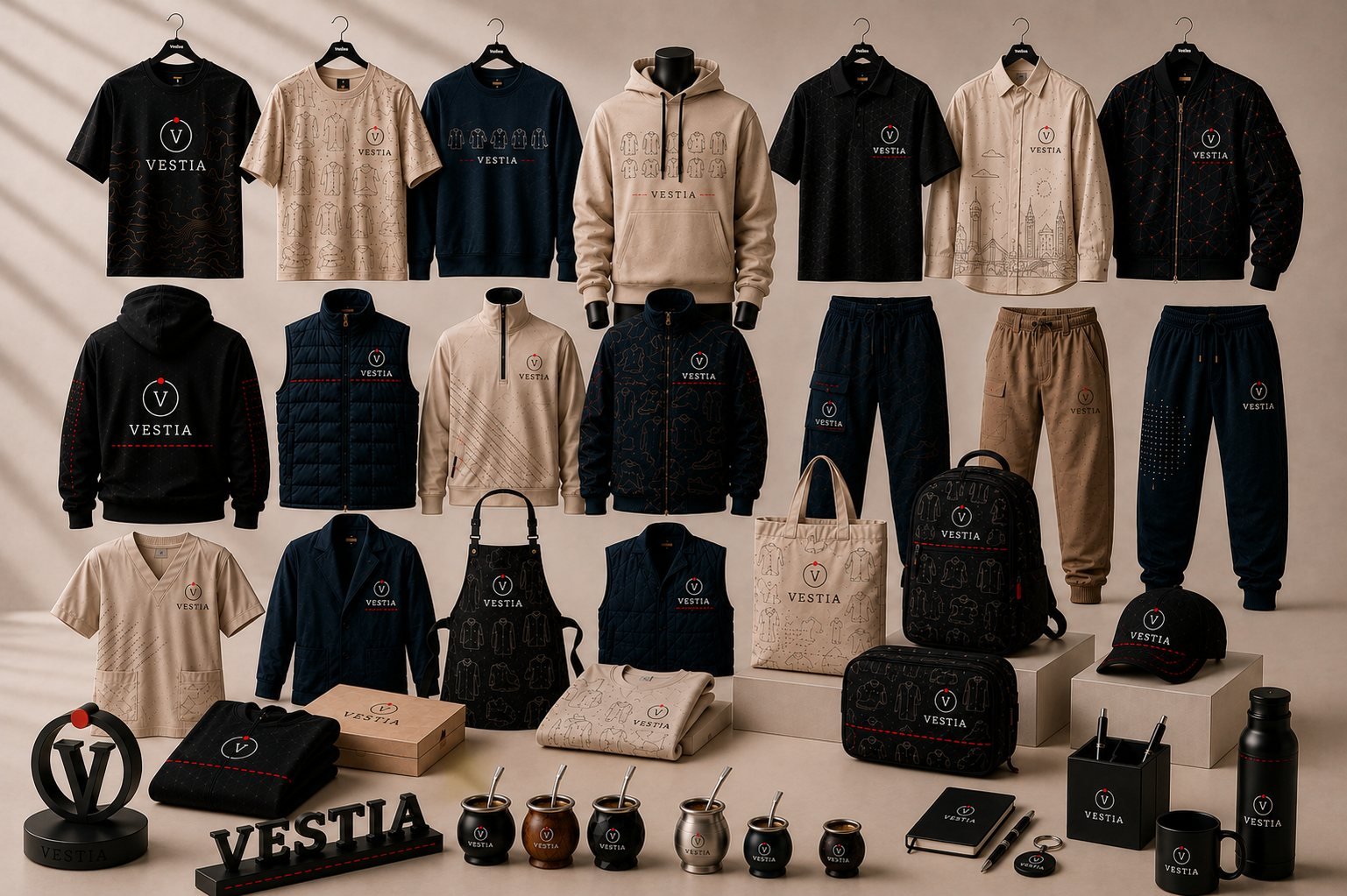 Sistema modular de prendas y accesorios VESTIA